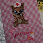 Stickdatei Teddy U-Heft Impfpass In the Hoop 625/T1 - Sewando