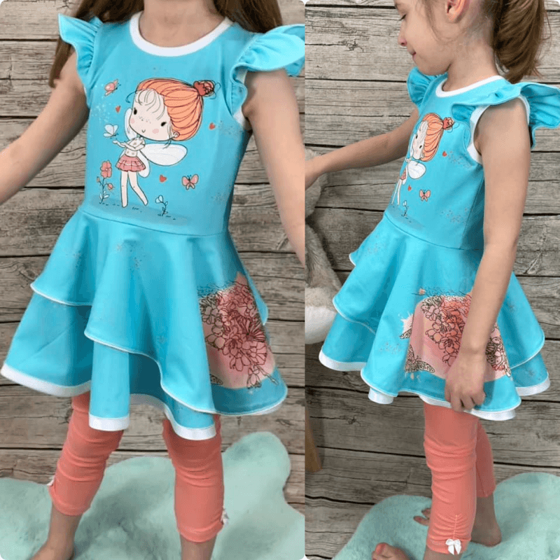 Schnittmuster Kleid AppleJuicy Gr. 80 bis 152 - Sewando