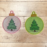 Stickdatei Weihnachten Anhänger Baumbehang Set 2597