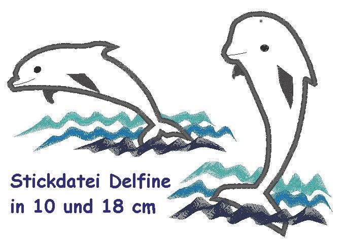 Stickdatei Delfin Delphine 2.0 - Sewando