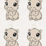 Stickdatei Capybara Schlüsselanhänger Set 2517 - Sewando