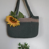 PDF DEUTSCHE Häkelanleitung Tasche Shopper Umhängetasche, Schultertasche, Strandtasche, Einkaufstasche - Sewando