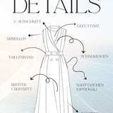 Schnittmuster Wickelkleid IRIS – A-Linie, Schalkragen & Nahttaschen | Gr. 34–48 (PDF)