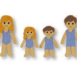 Stickdatei Anziehpuppe Mädchen und Junge auf Filz in zwei Größen mit Kleidung – für 10x10 Rahmen (4x4), Beschäftigung, Geschenkidee, spielen