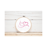 Stickdatei Herz Doppelherz 10x10 13x18 Hochzeit Liebe Valentinstag Hochzeitstag Verlobung - Sewando