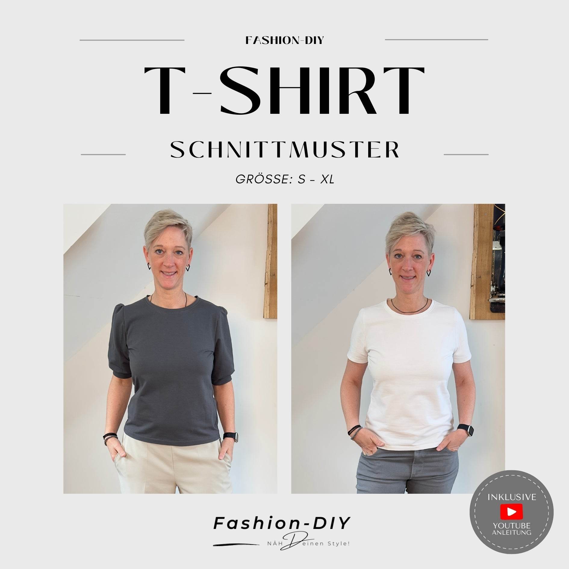 E-Book und Schnittmuster | T-Shirt S-XL - Sewando