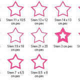 Stickdatei Stern Applikation