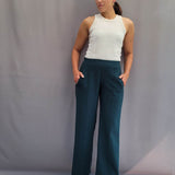 Schnittmuster mit Ebenen, elegante Hose, Bügelfalten, Paspeltaschen, Gr. 34 -50 - Sewando