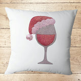 Stickdatei Weinglas mit Mütze, Weihnachten Set 25111