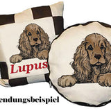 Stickdatei Applikation Cocker Spaniel "Merle"- realistisch - FÜR HELLE & DUNKLE STOFFE