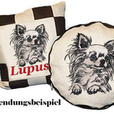 Stickdatei Applikation Chihuahua "Betty"- realistisch - FÜR HELLE & DUNKLE STOFFE