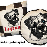 Stickdatei Border Terrier "Jacke" - realistisch - FÜR HELLE STOFFE