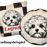 Stickdatei Maltipoo "Maxim" - realistisch - FÜR HELLE STOFFE