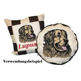Stickdatei Applikation Hovawart "Liandra" - realistisch - FÜR HELLE & DUNKLE STOFFE