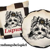 Stickdatei Yorkshire Terrier "Lisa" - realistisch - FÜR HELLE STOFFE