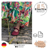 Schnittmuster Barfuß-Ballerinas #5 Electra ADULT 27,0 cm - 31,0 cm