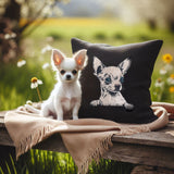 Stickdatei Applikation Chihuahua "Aage"  - realistisch - FÜR HELLE & DUNKLE STOFFE