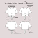 Schnittmuster Knotenshirt „Limonade unter Palmen“ Damen Gr. 32 - 62