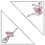 Stickdatei - Leseecken / Lesezeichen, 24 Motive (Single Line) - Sewando