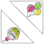 Stickdatei - Leseecken / Lesezeichen, 24 Motive (Single Line) - Sewando