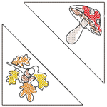 Stickdatei - Leseecken / Lesezeichen, 24 Motive (Single Line) - Sewando