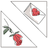 Stickdatei - Leseecken / Lesezeichen, 24 Motive (Single Line) - Sewando