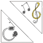 Stickdatei - Leseecken / Lesezeichen, 24 Motive (Single Line) - Sewando