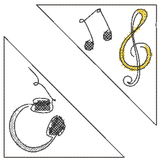 Stickdatei - Leseecken / Lesezeichen, 24 Motive (Single Line) - Sewando