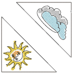 Stickdatei - Leseecken / Lesezeichen, 24 Motive (Single Line) - Sewando