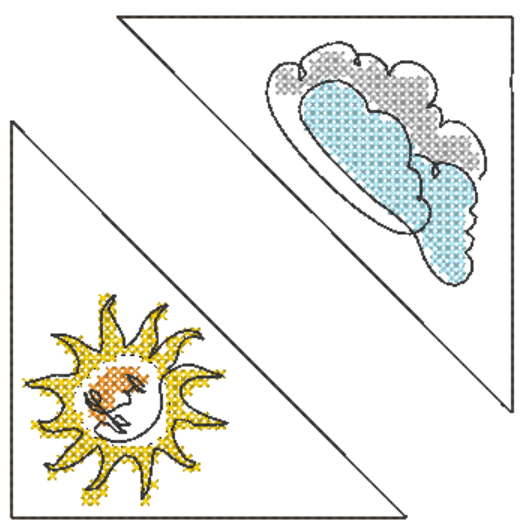 Stickdatei - Leseecken / Lesezeichen, 24 Motive (Single Line) - Sewando