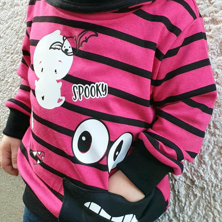 Schnittmuster Emmas Monsterhoodie Größe 74/80 – 146/152 - Sewando