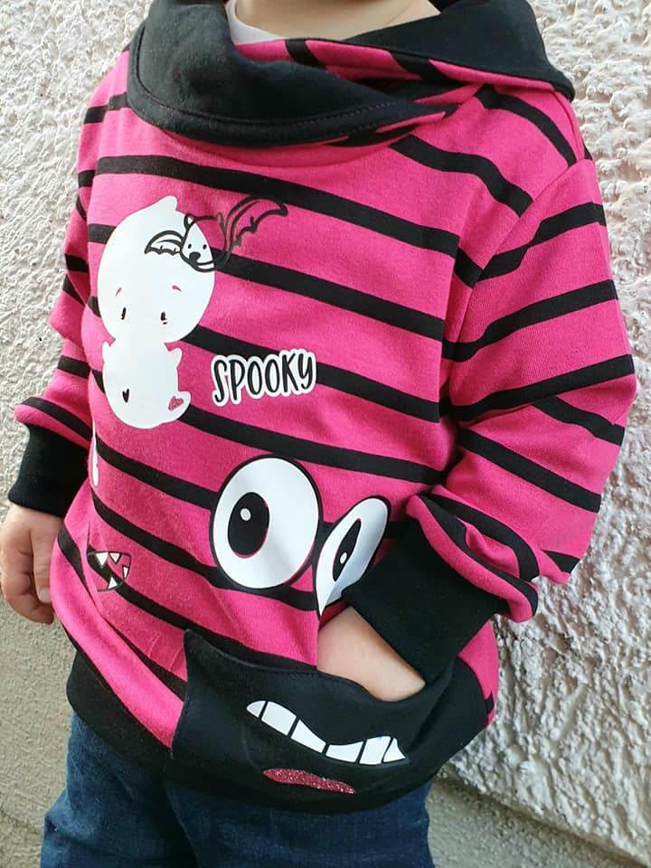 Schnittmuster Emmas Monsterhoodie Größe 74/80 – 146/152 - Sewando