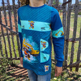 Kombi eBook Schnittmuster Summerset Mighty Kriss Kross Shirt und Hose Gr.122 - 176 - Sewando
