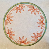 4x Stickdatei "Aster" ITH Untersetzer