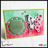 Plotterdatei flower butterfly, Sublimation, Digistamp, Digipaper - Sewando