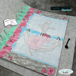 Digiset Blumen Anker Plotterdatei, Sublimation, Digistamp, Digipaper - Sewando