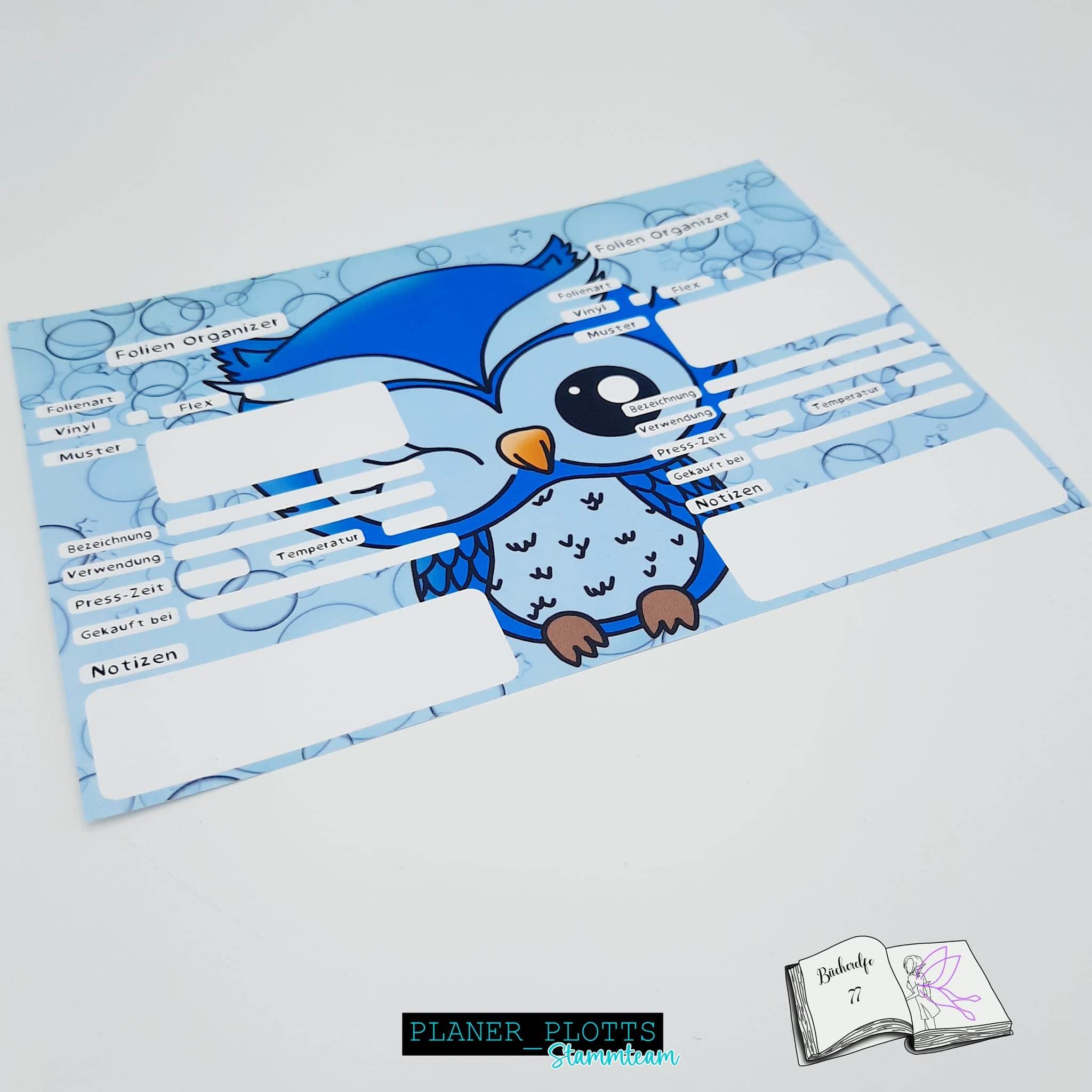 Plotterdatei Nachteule Sublimation, Digistamp, Digipaper Digiset - Sewando
