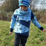 Schnittmuster Hoodie Mighty X Kross Gr.74 - 122 - Sewando