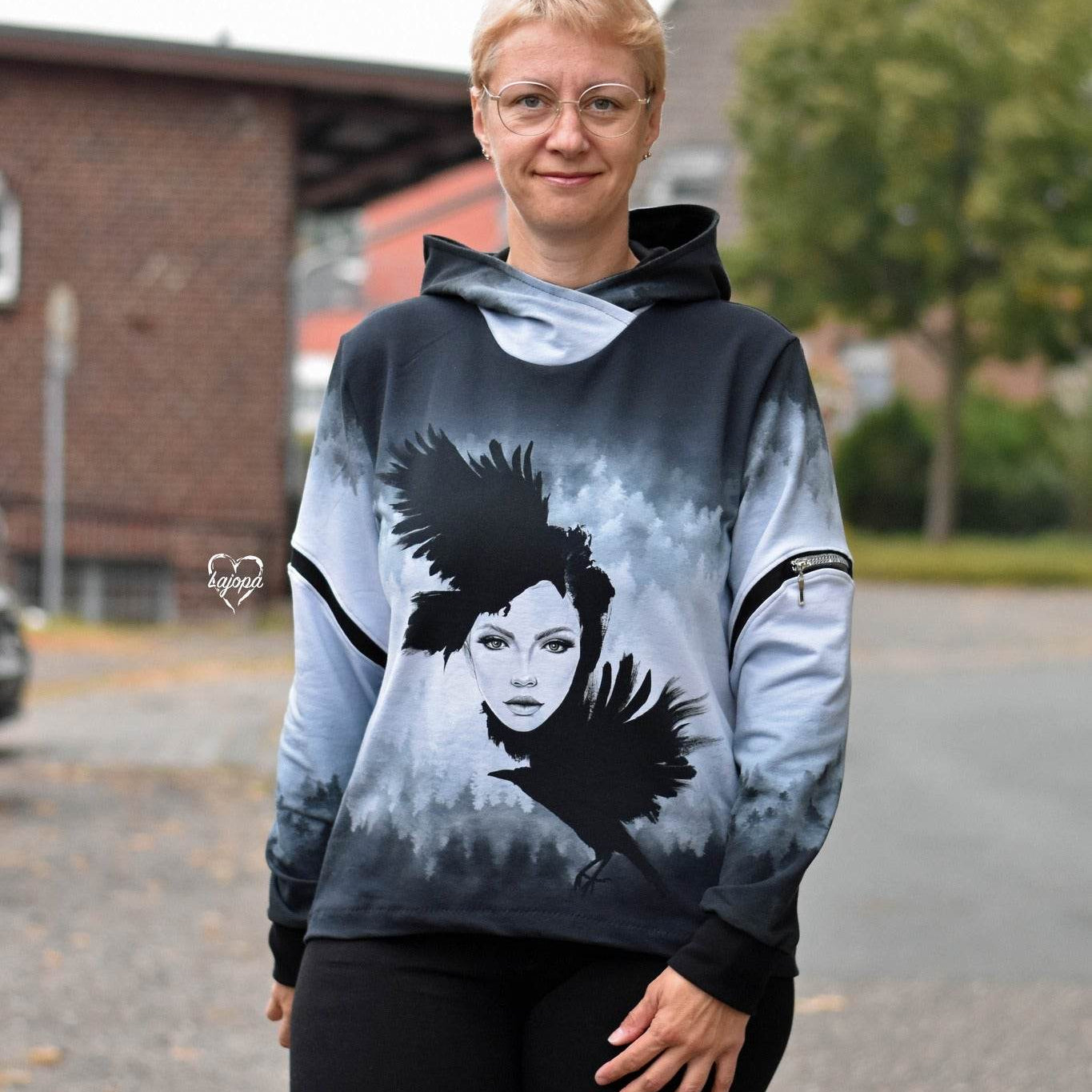Ebook Hoodie Anna Schnittmuster Gr. 32-54 inkl. Beamerdatei - Sewando