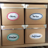 12x Stickdatei beschreibbare Aufkleber Herzen - Sewando
