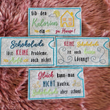 Stickdatei Set Freche Schokohüllen Geschenkhüllen Gutscheinhüllen - Sewando