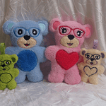 Stickdatei Hipster Teddy In the Hoop mit Brille Teddybär Set 304 - Sewando