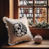 Stickdatei Cavalier King Charles Cavalier Spaniel "Lotte" - realistisch - FÜR HELLE STOFFE
