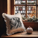 Stickdatei  Bearded Collie "Mike" - realistisch - FÜR HELLE STOFFE