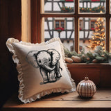 Stickdatei Elefant Baby "Rosy" - realistisch - FÜR HELLE STOFFE