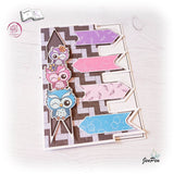 Plotterdatei Nachteule Sublimation, Digistamp, Digipaper Digiset - Sewando