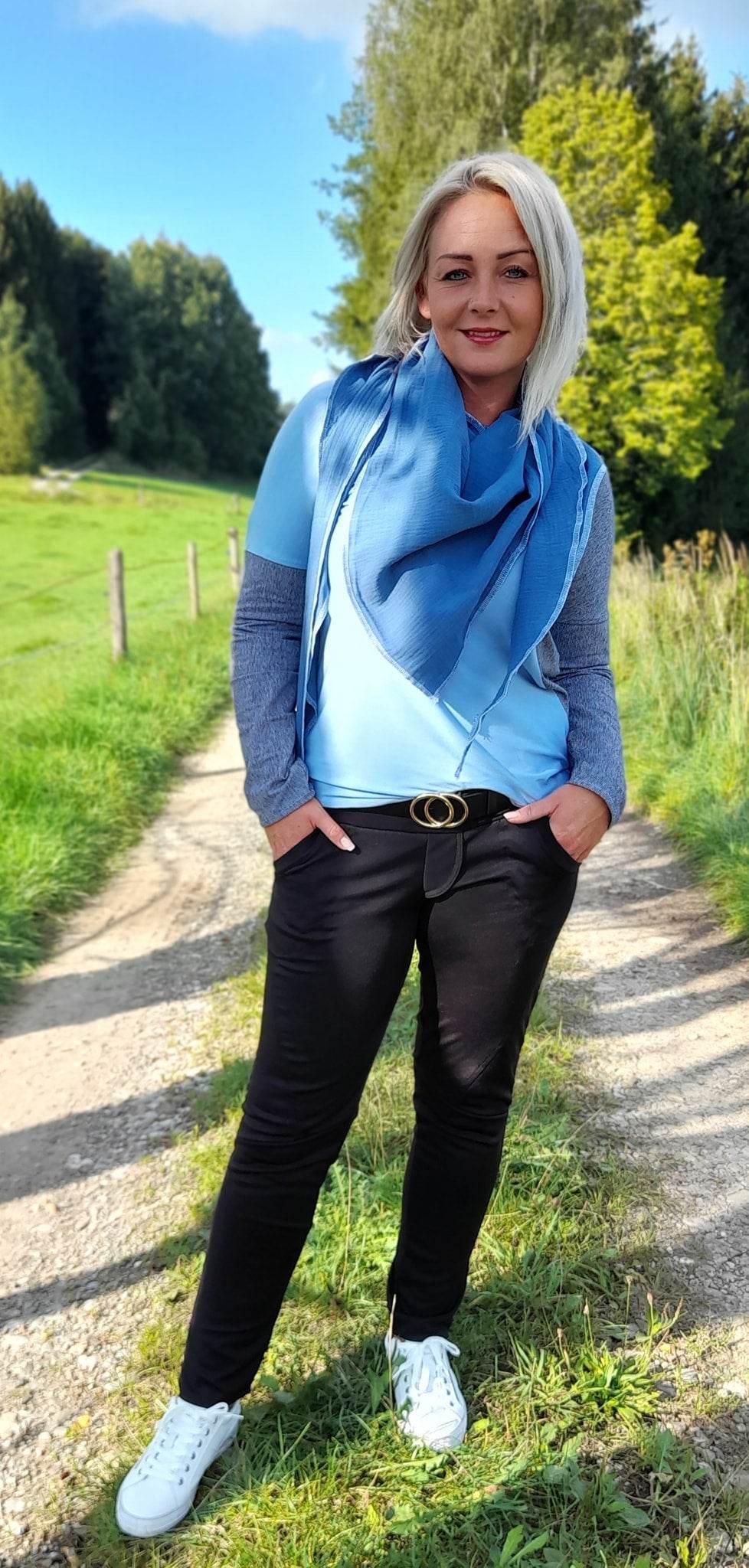 Schnittmuster Shirt PALUDO Gr. 32-56 + gratis Plotterdateen + gratis Schnittmuster Tuch : - Sewando