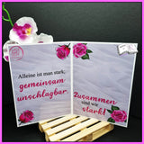 Plotterdatei Yin und Yang mit Rosen Sublimation, Digistamp, Digipaper ! - Sewando