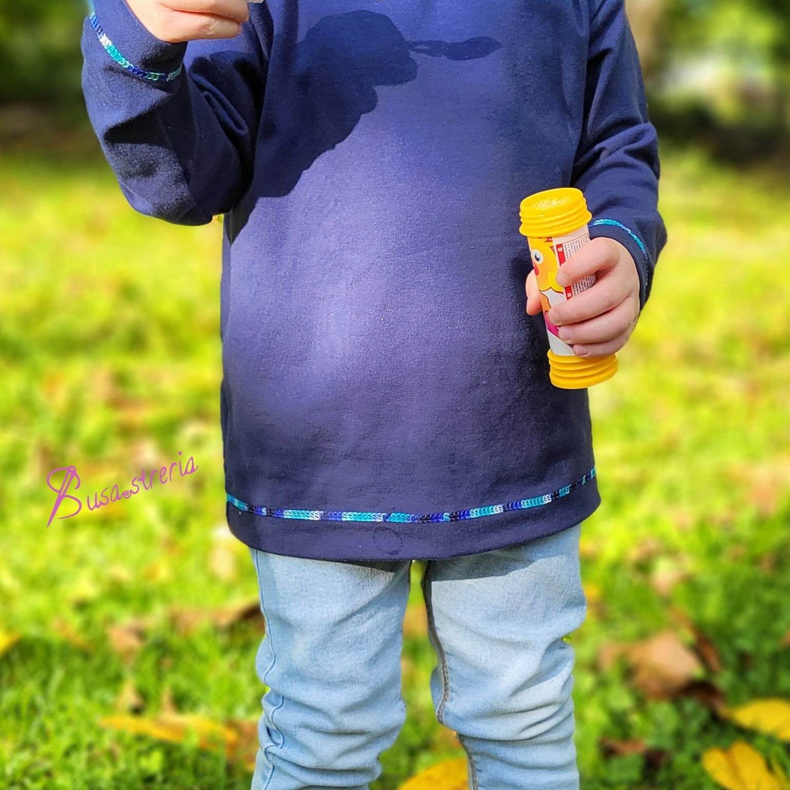 Schnittmuster Kinder Longsleeve Skjorte Gr. 56-140 - Sewando