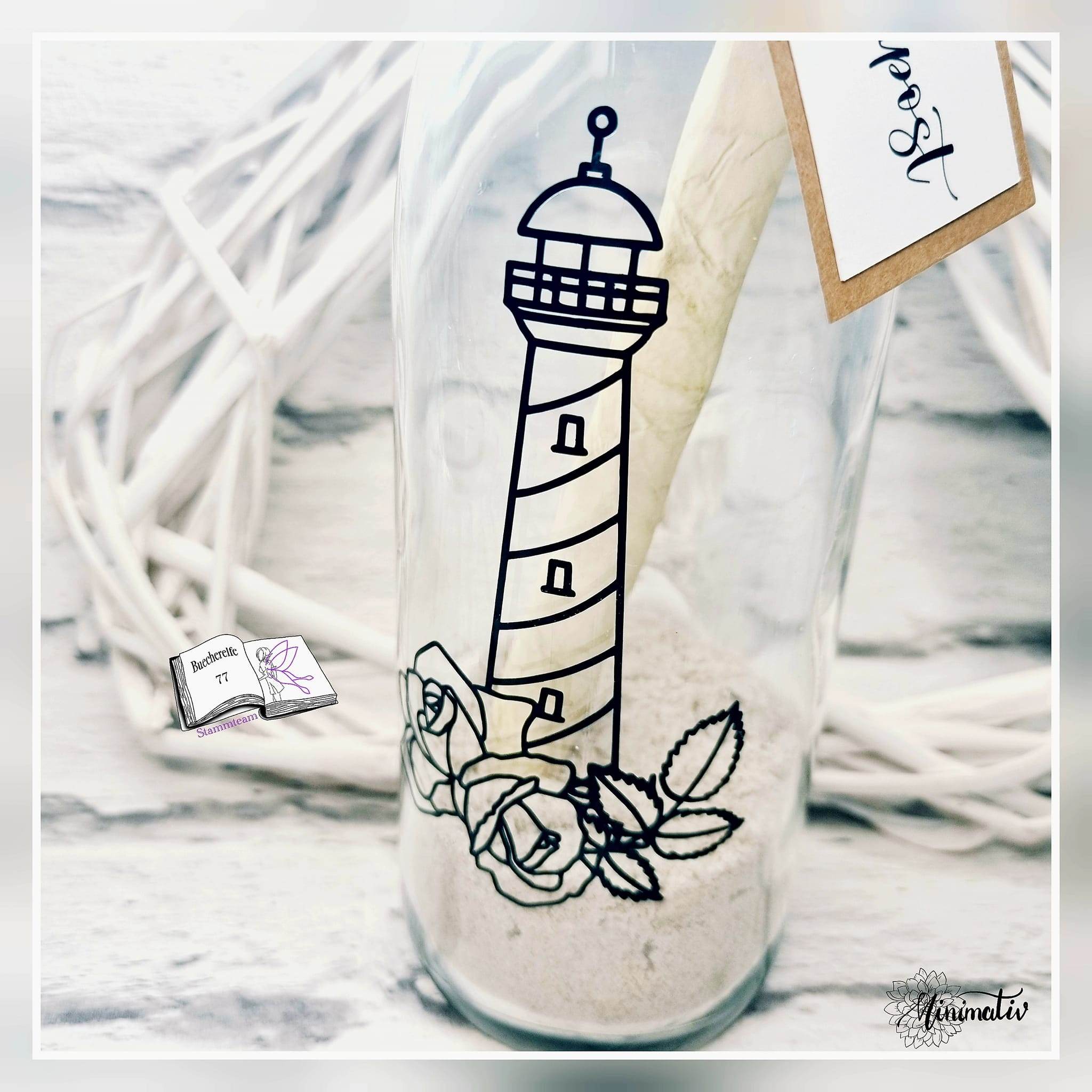 Plotterdatei Rosen Leuchtturm Sublimation, Digistamp, Digipaper ! - Sewando